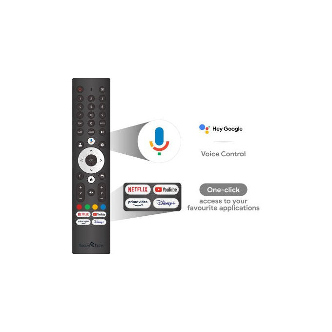 Smart Tech 43QG02V Tv 43 Pollici 4K Ultra Hd Grigio
