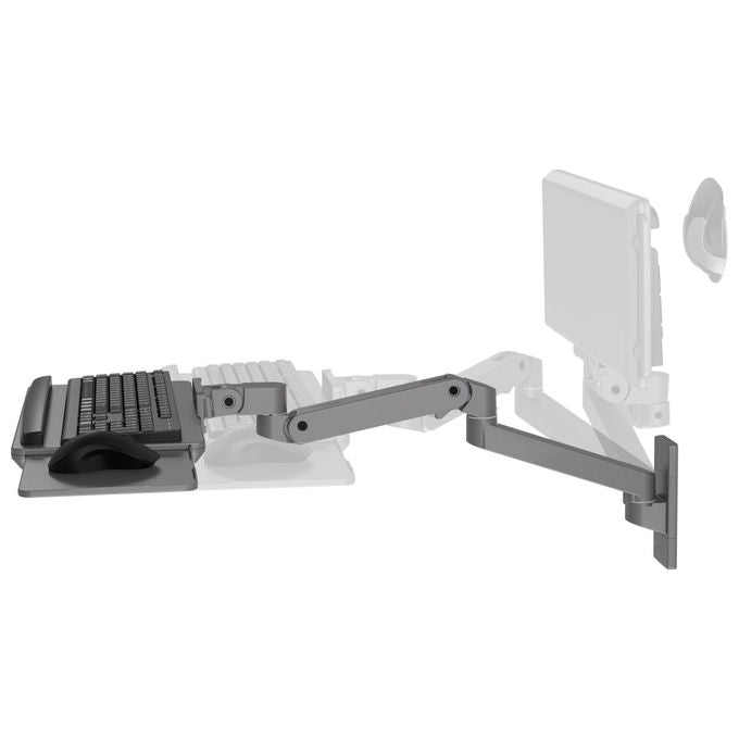 Ergotron Braccio per tastiera a parete LX Pro grigio scuro