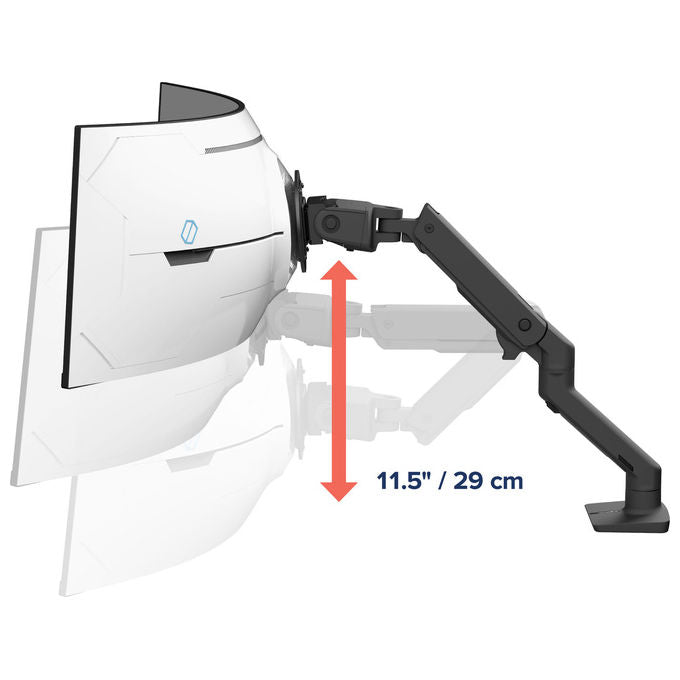 Ergotron Braccio Monitor HX Con Morsa Nero Fino A 57 Pollici