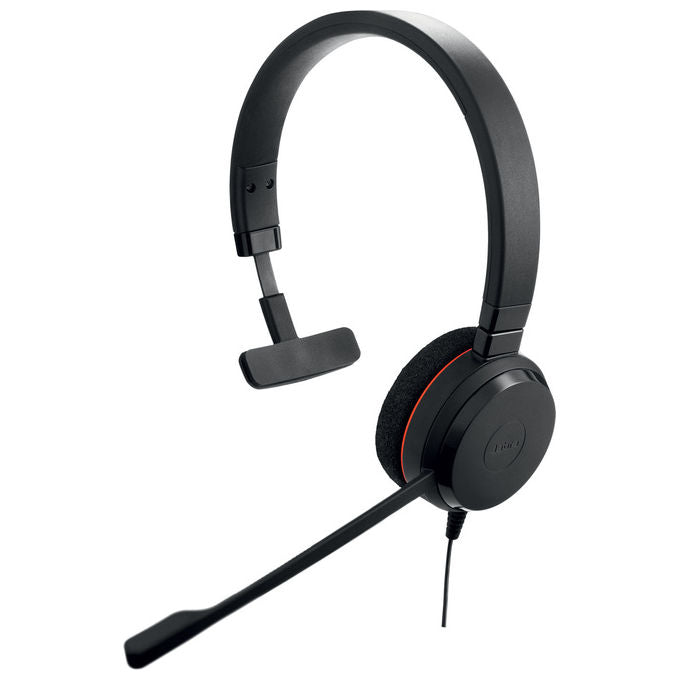 Jabra Evolve 20 Monoauricolare Cablato USB-C-A Ufficio Nero