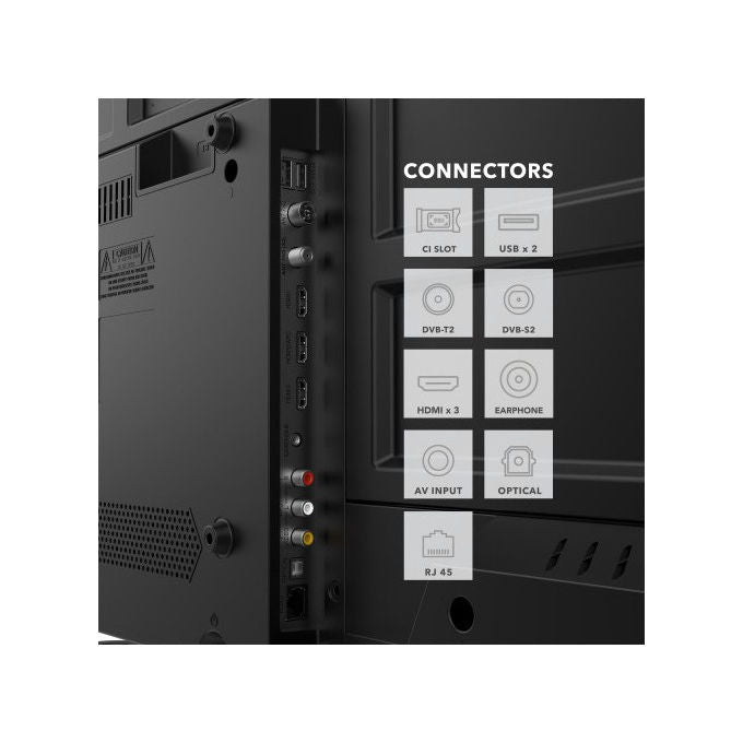 Smart Technologies Tv 43UW02V 43'' 4K Ultra HD Smart Wi-Fi Nera