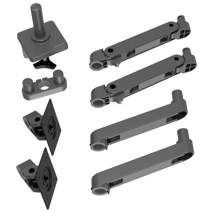 Ergotron LX Pro Supporto TV Scrivania, Grigio scuro, 27 pollici