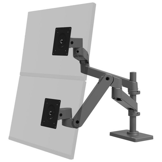 Ergotron LX Pro Supporto Monitor Scrivania 27'' Grigio Scuro