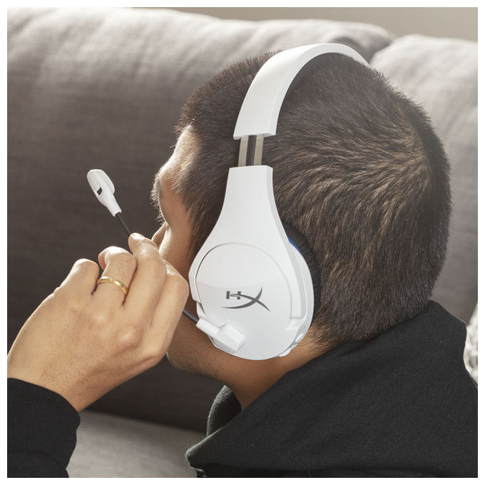 HyperX Cloud Stinger Core cuffie gaming wireless Bianco-blu PS5-PS4