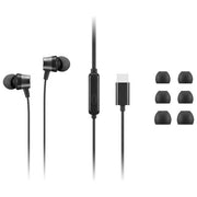 Lenovo Cuffie In-ear USB-C Nero con Microfono