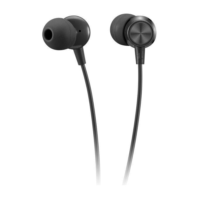 Lenovo Cuffie In-ear USB-C Nero con Microfono