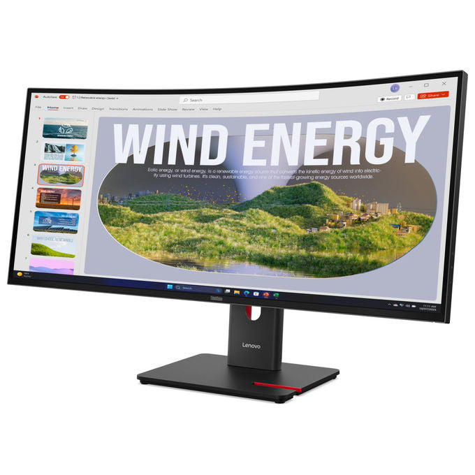 Lenovo ThinkVision T34WD-40 Monitor Led 34'' Wide Quad HD Nero