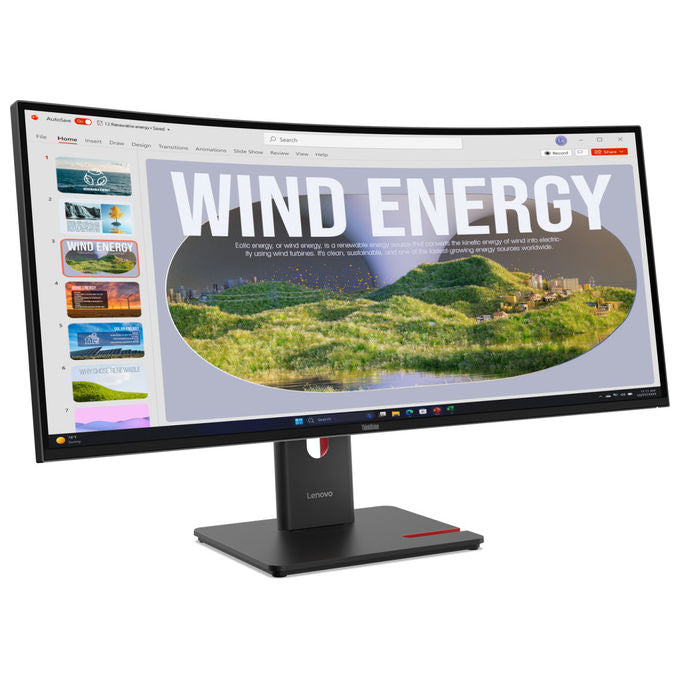 Lenovo ThinkVision T34WD-40 Monitor Led 34'' Wide Quad HD Nero
