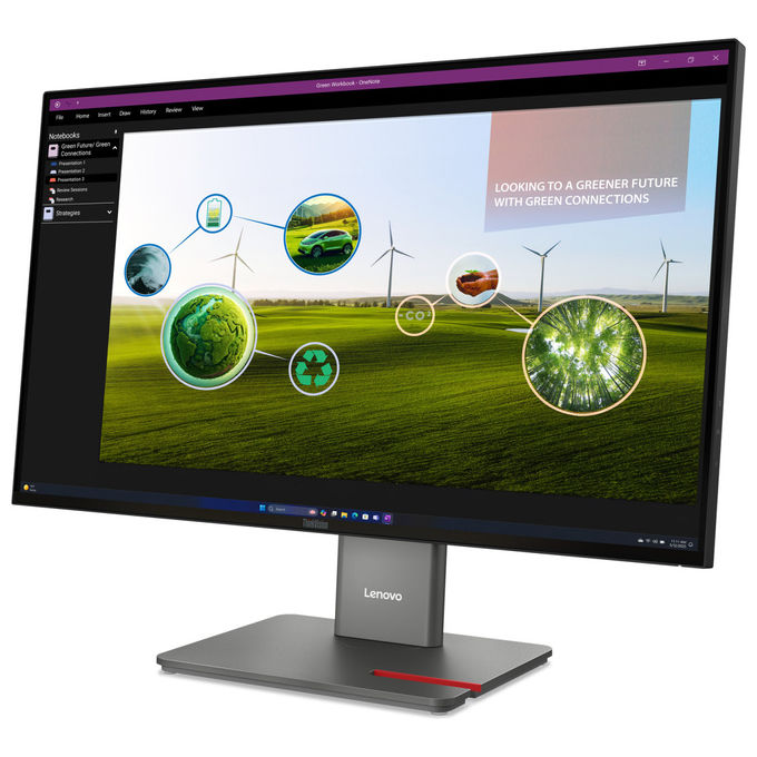 Lenovo ThinkVision P27Q-40 Monitor Led 27'' Quad HD Nero