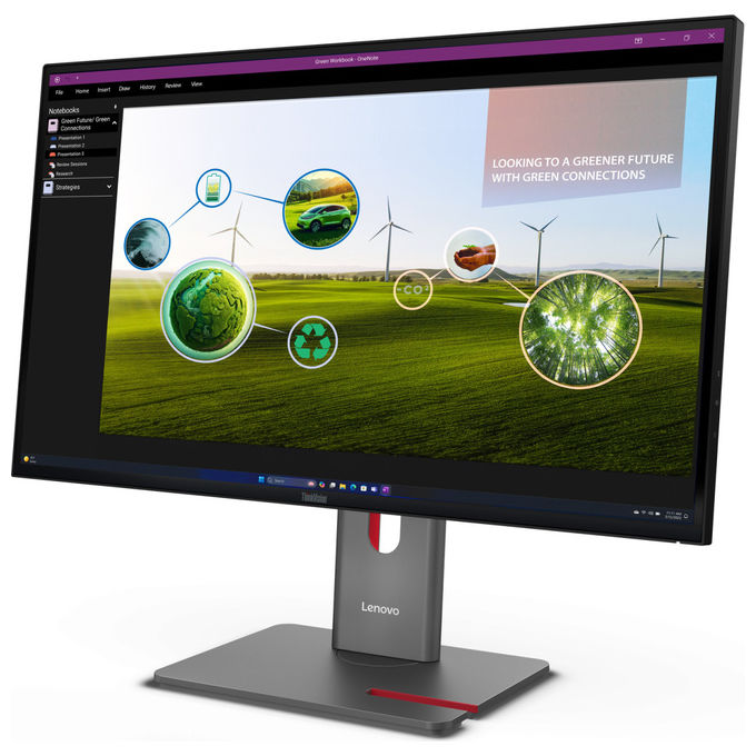 Lenovo ThinkVision P27Q-40 Monitor Led 27'' Quad HD Nero