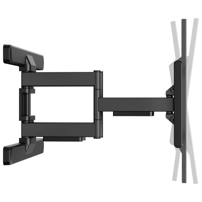 Equip Staffa TV Full Motion 43'' 100'' 2 Snodi VESA 800x400 Carico 60 Kg Gestione Cavi colore Nero