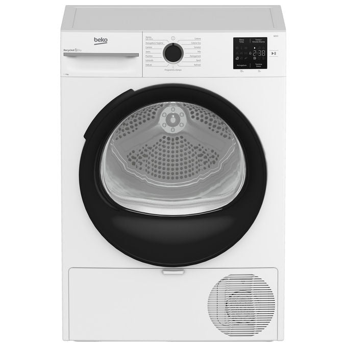 Beko BMTAM93EB Asciugatrice Pompa di Calore 9 Kg Classe D 15 Programmi 64 dB (84.6x59.8x60.7 cm) colore Bianco