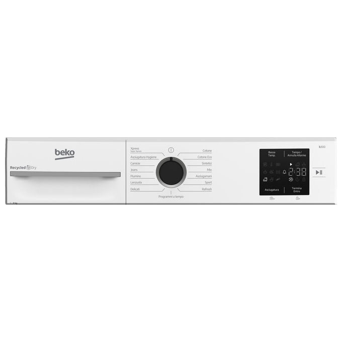 Beko BMTAM93EB Asciugatrice Pompa di Calore 9 Kg Classe D 15 Programmi 64 dB (84.6x59.8x60.7 cm) colore Bianco
