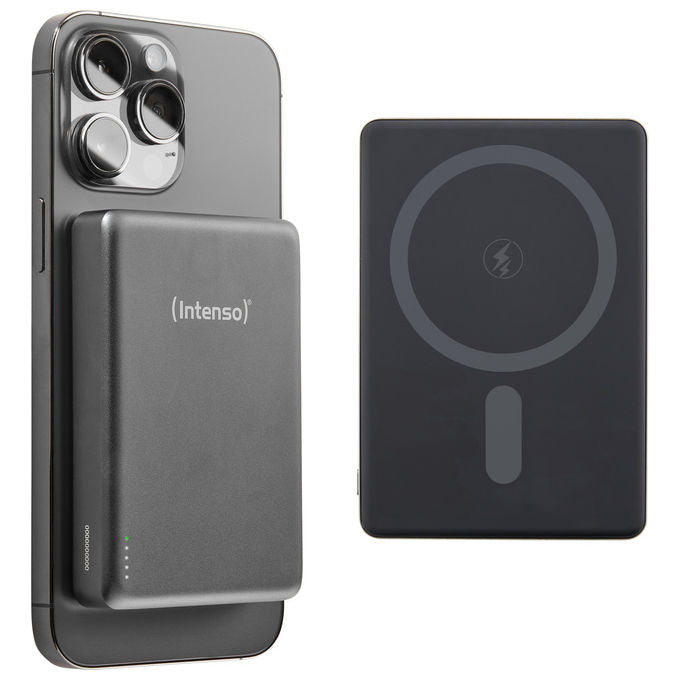 Intenso MW10000 Power Bank MagSafe Ricarica Wireless Grigia
