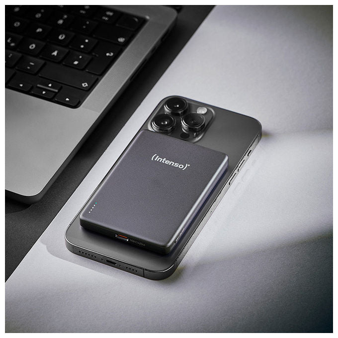 Intenso MW5000 Power Bank 5000 mAh Wireless MagSafe Grigio
