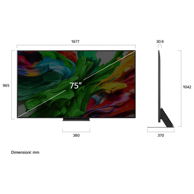 Lg Qned 75'' Evo Ai Serie Qned86 Miniled 4k Smart Tv 2025