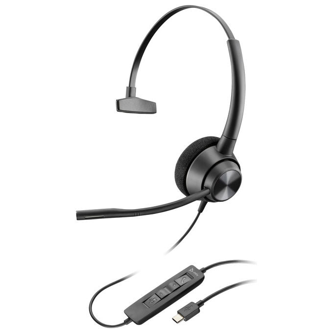 Poly EncorePro 310 USB-C TAA Cuffie Monoaurali