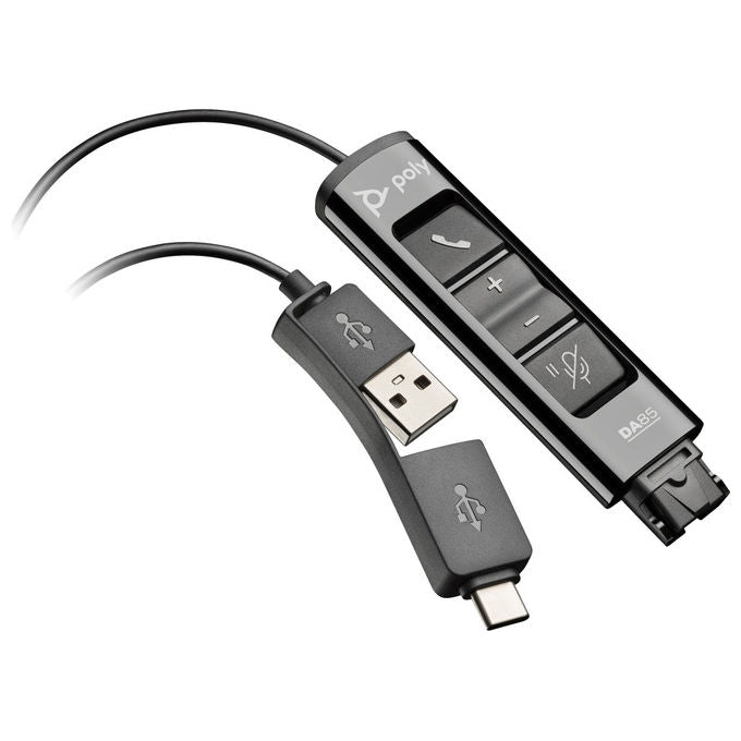 Poly Adattatore Usb A a Qd Da85 per Cuffie
