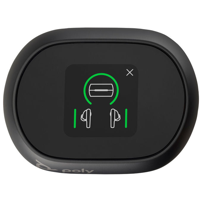 Poly Voyager Free 60+ UC Cuffie Wireless Nero con Custodia Touchscreen