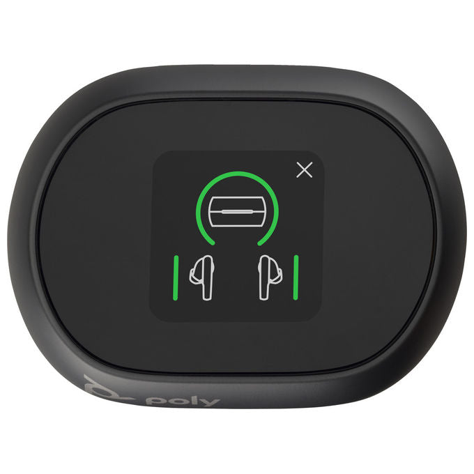 Poly Voyager Free 60+ UC Cuffie Wireless Nero con Custodia Touchscreen
