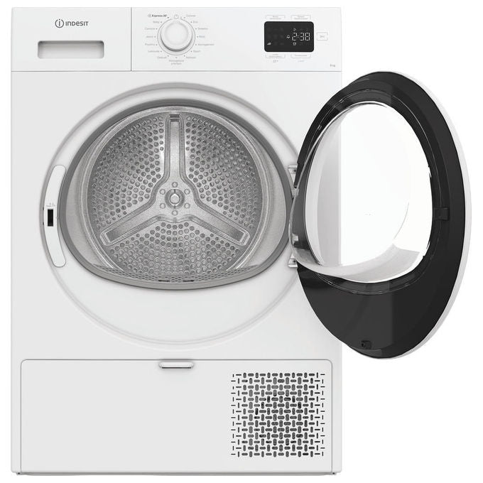 Indesit C YD 93D WW IT Asciugatrice Pompa di Calore 9 Kg Classe D 64 dB QuickDry (84x60x61 cm) colore Bianco