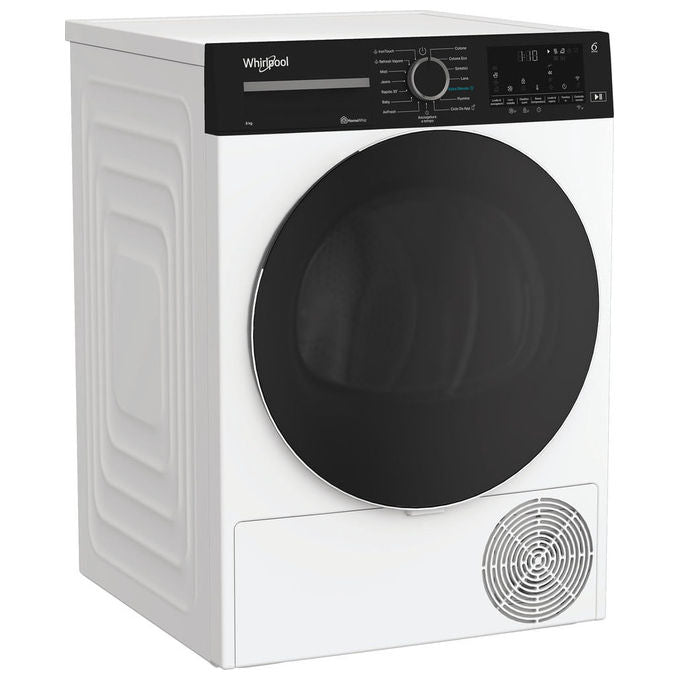 Whirlpool C WD 84M WBS IT Asciugatrice Pompa di Calore 8 Kg Classe C Wi-Fi 6TH SENSE 63 dB (84,6x59,8x60,7 cm) colore Bianco
