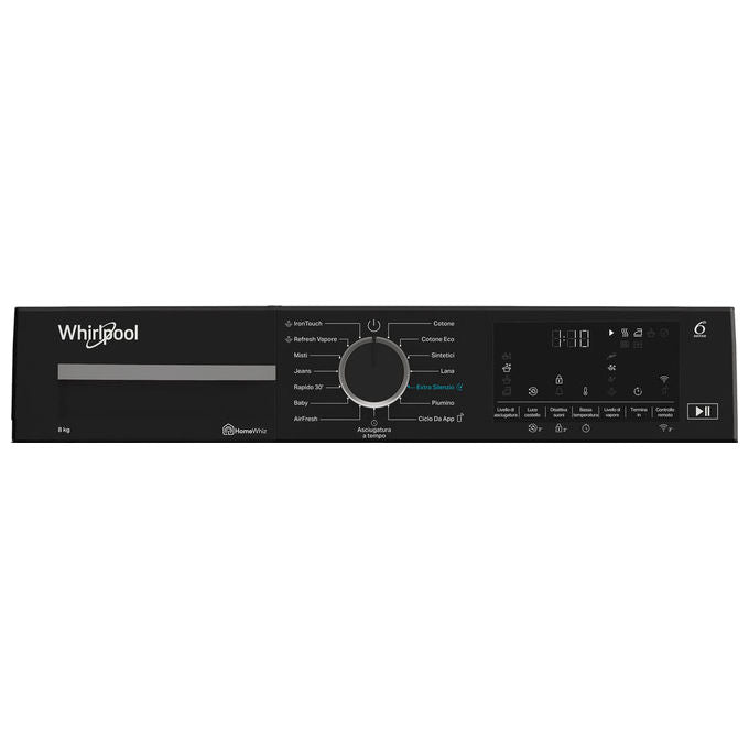 Whirlpool C WD 84M WBS IT Asciugatrice Pompa di Calore 8 Kg Classe C Wi-Fi 6TH SENSE 63 dB (84,6x59,8x60,7 cm) colore Bianco