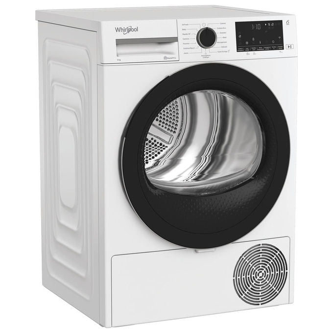 Whirlpool CWD93MWBSIT Asciugatrice Pompa di Calore 9 Kg Classe D Wi-Fi 6° Senso FreshCare+ (85x60x61 cm) colore Bianco