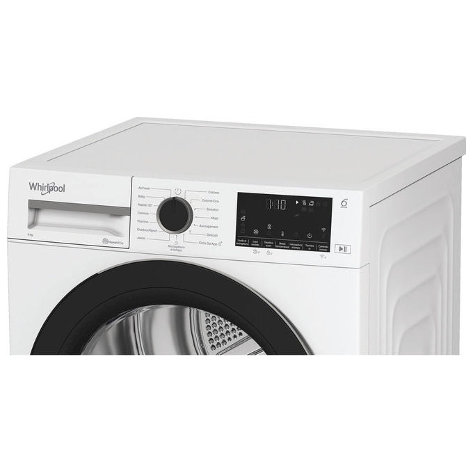 Whirlpool CWD93MWBSIT Asciugatrice Pompa di Calore 9 Kg Classe D Wi-Fi 6° Senso FreshCare+ (85x60x61 cm) colore Bianco