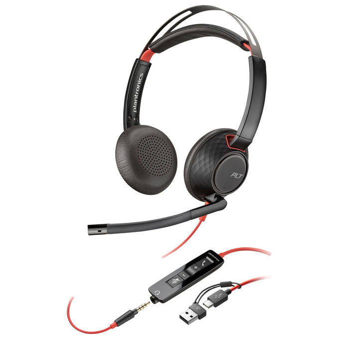 Poly Cuffie Blackwire 5220 Stereo USB-C e 3.5mm