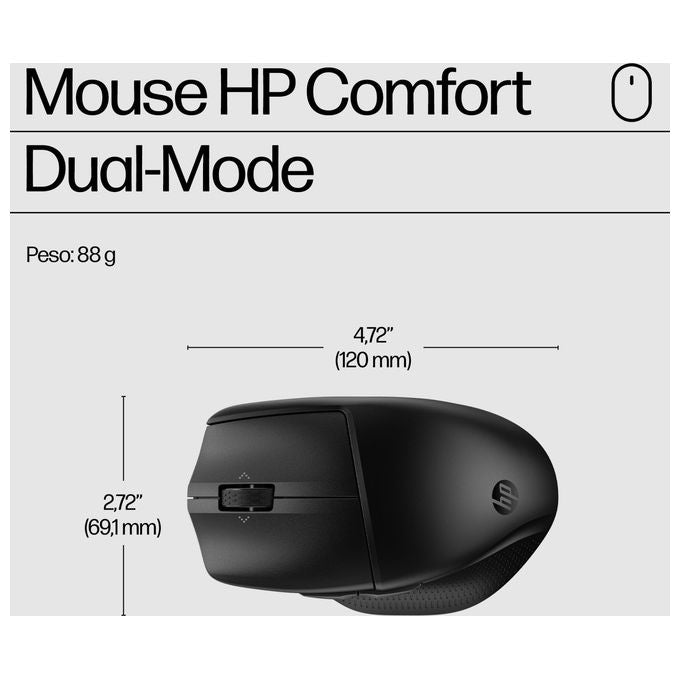 Hp 680 Comfort Dual-Mode Combo Tastiera e Mouse Italiana