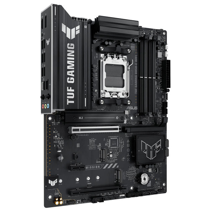 Asus TUF GAMING B850-E WIFI Scheda Madre ATX Socket AM5 DDR5 256GB PCIe 5.0 Wi-Fi 6E Bluetooth 5.3 LAN 2.5Gb USB-C 20Gbps Aura Sync colore Multicolore