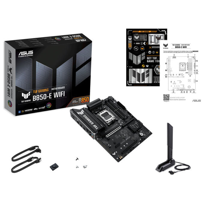 Asus TUF GAMING B850-E WIFI Scheda Madre ATX Socket AM5 DDR5 256GB PCIe 5.0 Wi-Fi 6E Bluetooth 5.3 LAN 2.5Gb USB-C 20Gbps Aura Sync colore Multicolore