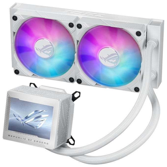 ASUS Rog Ryujin III 240 White Edition, raffreddatore a liquido argb