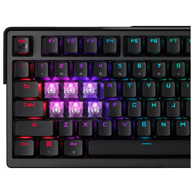 ASUS Rog Azoth Extreme tastiera gaming wireless Bluetooth QWERTY nero
