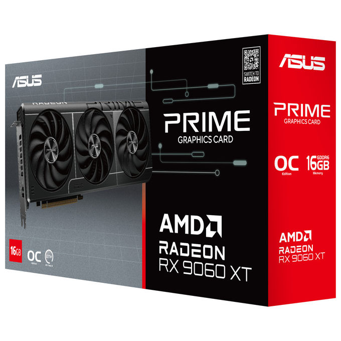 ASUS Radeon RX 9060 XT O16G, 16 GB GDDR6