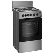 Beko CSS42014FS Cucina a Gas 4 Fuochi Forno Elettrico Statico 54 L Grill Classe A (85x50x50 cm) colore Nero Argento