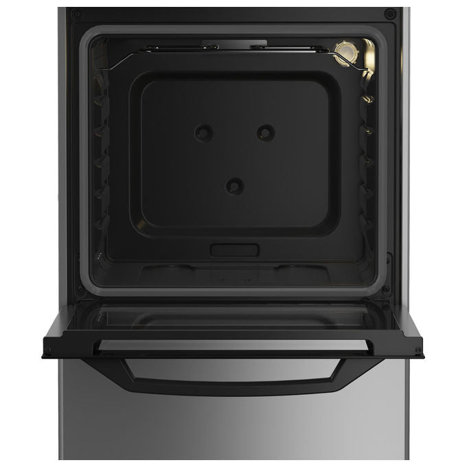 Beko CSS42014FS Cucina a Gas 4 Fuochi Forno Elettrico Statico 54 L Grill Classe A (85x50x50 cm) colore Nero Argento