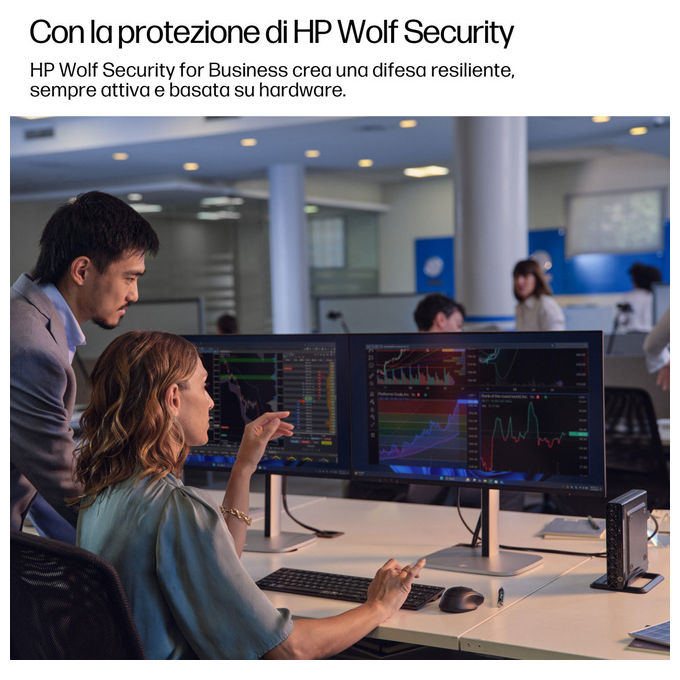 HP 998R0ET EliteDesk 8 Mini G1i Mini PC Intel Core Ultra 9 285T 32 GB DDR5 1 TB SSD NVMe Windows 11 Pro colore Nero