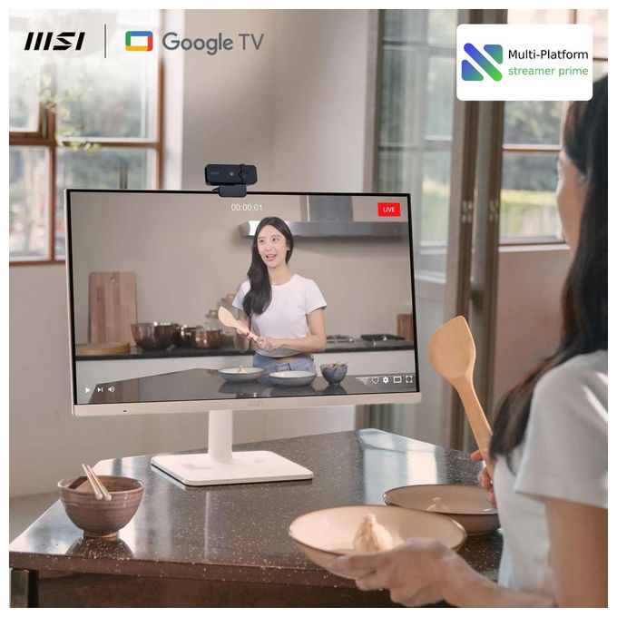 MSI Modern Md272upsw Monitor Smart 27'' 4k Uhd Google Tv