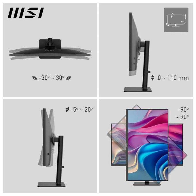 MSI Monitor Led Modern MD272UPHG, 27 pollici Uhd 4k Per Ufficio