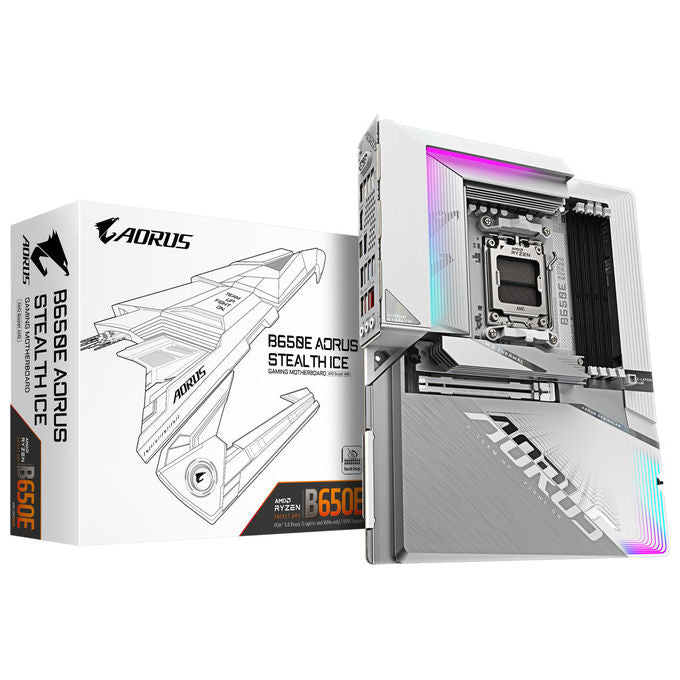 Gigabyte B650E Aorus Stealth Ice scheda madre Amd Ryzen 9000