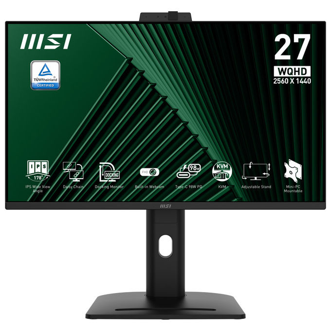 MSI Pro MP275QPDG Monitor PC 27'' Wide Quad HD Nero