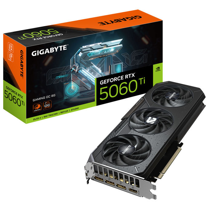 Gigabyte GeForce RTX 5060 Ti Gaming OC 8G: 8GB GDDR7