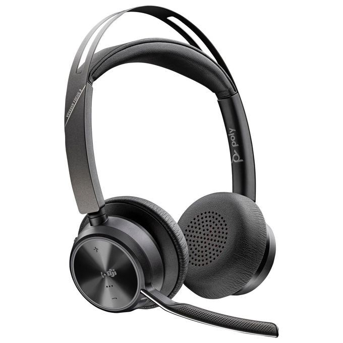 Poly Voyager Focus 2 Cuffie Bluetooth con adattatore USB-C-A