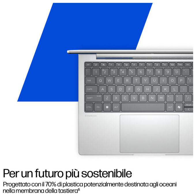 HP AD2Y6ET EliteBook 8 G1i Notebook 16 pollici Intel Core Ultra 7 512GB SSD 16GB RAM Windows 11 Pro colore Argento
