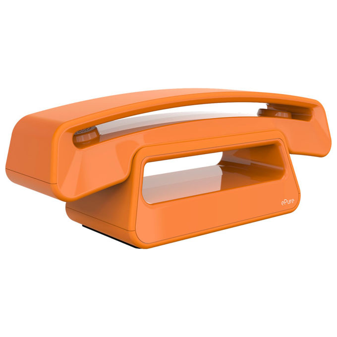 Alcatel ATL1428186 ePure Iconic Telefono Cordless DECT Vivavoce Blocco Chiamate Rubrica 100 Contatti colore Arancione