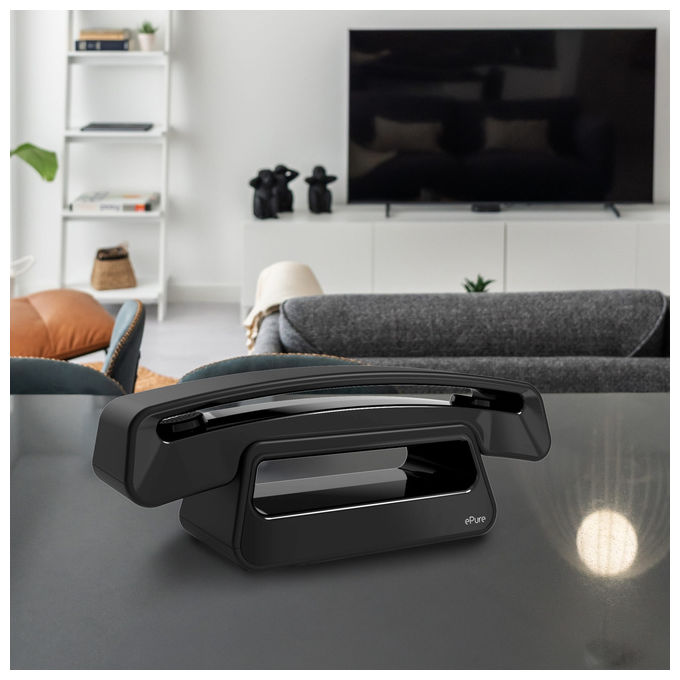 Alcatel ATL1428155 ePure 3 Iconic Telefono DECT Cordless Vivavoce Rubrica 100 Contatti Portata 300 m colore Nero