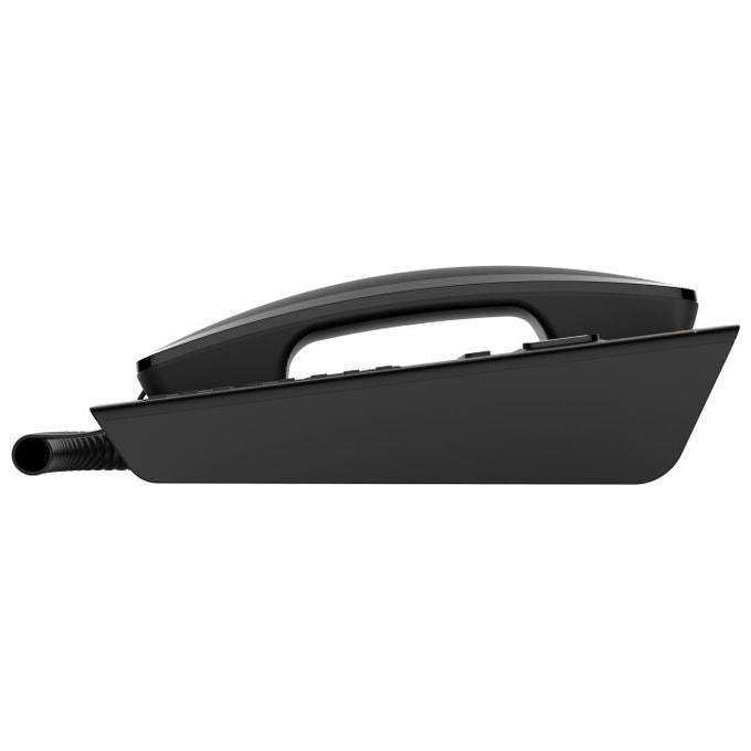 Alcatel ATL1423600 T78 Telefono Fisso a Filo Display Alfanumerico Vivavoce 8 Tasti Memoria Diretta Blocco Chiamate colore Nero