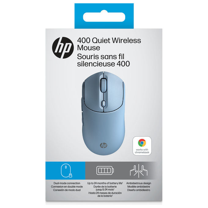 Hp Mouse 400 Silenzioso Wireless Bluetooth Ambidestro Blu